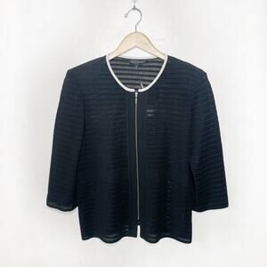 MING WANG Black Knit Jacket